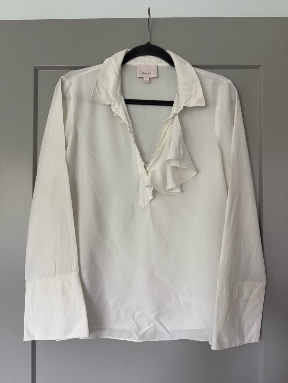 Women’s Cinq à Sept Norla Silk Bow Blouse Size Large